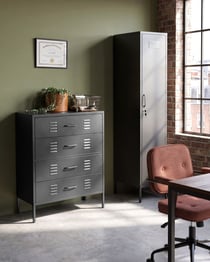 Armoire de bureau Acier Noir ENAGO - Beliani