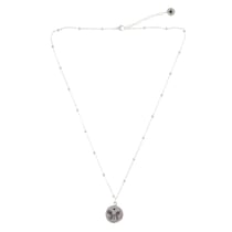 Collier Femme "Clarté d'esprit" Papillon argenté - Omsaé