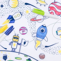 Set silicone a colorier Dans l espace - Super Petit
