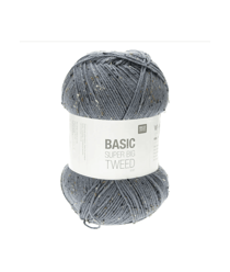 Découvrez la Polyvalence de la Pelote de Laine Basic Super Big Tweed Aran 400GR de Rico Design Bleu (03)