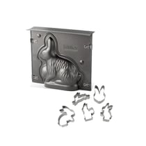 Ensemble de moule lapin de Pâques 3D et 5 emporte-pièces lapin Zenker Pâques
