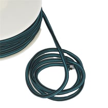 Bobine 25m Cordon carré  4 mm Bleu canard