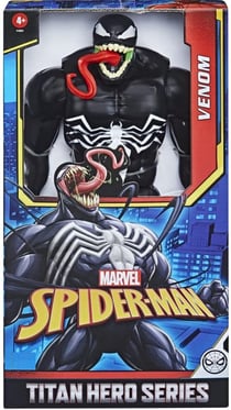 Figurine deluxe articulee : venom 30 cm - spider-man heros titan series - super heros - hasbro - f4984