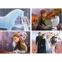 4 puzzles progressifs la reine des neiges : elsa anna nokk olaf swen 12 - 16 - 20 - 24 pieces - ravensburger - 030644