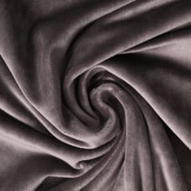 Tissu Velours d'ameublement extensible Alcéa uni Gris