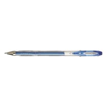 Roller encre gel UNI-BALL Signo UM120SP - Bleu Pailleté - Pointe large 1 mm - Lot de 12