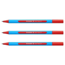 Lot de 3 Stylos bille SCHNEIDER - Slider Edge - Rouge - Pointe moyenne