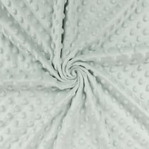 Tissu minky à pois, haute qualité, Vert de gris - au mètre, par 50 cm - Laize : 150 cm