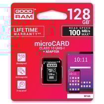 Carte mémoire Goodram micro SDXC-SDHC 128Go M1AA GOODRAM classe 10