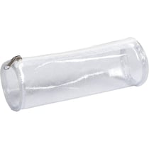Trousse ronde 22 x 7 cm transparente à paillettes Clairefontaine