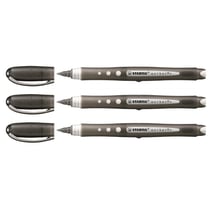 Lot de 3 Rollers STABILO WORKER+ Colorful Noir