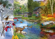 Puzzle 1000 pièces - Transitions Saisonnières - Alipson Puzzle