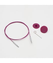 KnitPro THIN FLEX - Câble Pivotant 360 Nylon Aiguilles Circulaires taille n°Violet 120 cm