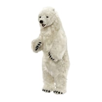 Hansa Peluche Geante Ours Polaire Dresse 100cmH 50cmL