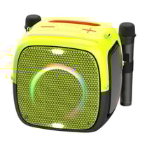 Enceinte Bluetooth RGB Etanche Avec Basses Puissantes Et Fonction Powerbank Jaune YONIS