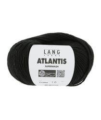 Pelote de laine vierge ATLANTIS - Lang Yarns 0004 Noir