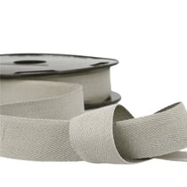 Disquette 25m sergé coton Gris