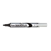 Lot de 12 marqueurs pour tableau blanc - PENTEL - MAXIFLO MWL5S - Pointe ogive fine 2,0 mm - Noir