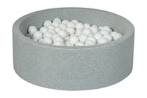 Piscine à balles Aire de jeu + 300 balles blanc