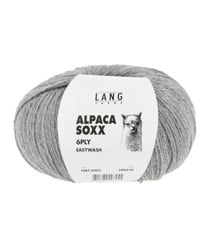 Pelote de laine Alpaca Soxx 6-PLY - 150GR - Lang Yarns 0003 Gris clair chiné
