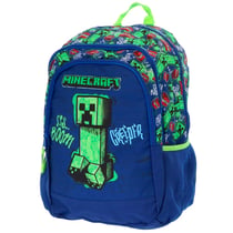 Sac à dos Minecraft Creeper Boom 42 CM Haut de gamme - 2 compartiments