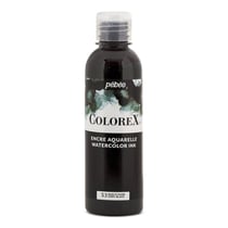 Encre aquarelle - Noir d'ivoire - Pébéo - Colorex - Calligraphie, dessin - 250ml
