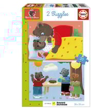 Puzzle 2x20 pcs Petit Ours brun