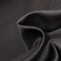 Tissu Micro Satin Royal toucher soie uni Noir