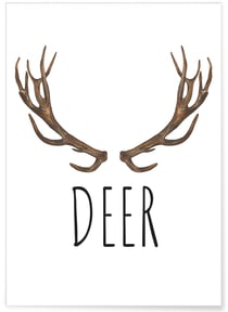 Affiche DEER | A3 : 29,7x42cm