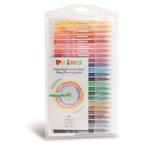 Lot de 12 étuis de 24 feutres super-lavables pointe fine - PRIMO - 24 couleurs