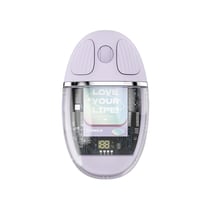 Souris Sans Fil 2.4G Bluetooth 5.0 LED Ergonomique Rechargeable Compacte Violet YONIS