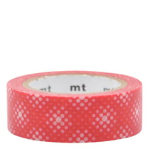Masking tape - Nuée points fond rouge - 7 m x 15mm