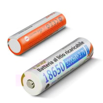 2 Piles 18650 Lithium 3200mAh 3.7V Rechargeable Tête Standard 3200JT LinQ
