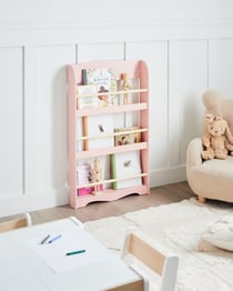 Bibliothèque MDF Rose pastel LILOET - Beliani