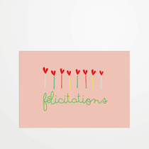 Carte postale - Cité Candide  - Félicitations - 14,8 x 10,5 cm - Made in France