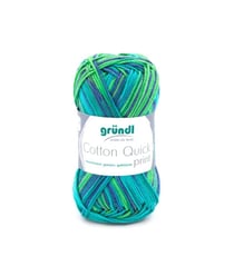 Fil de Coton à tricoter COTTON QUICK PRINT - PPSC - Gründl 237 Vert