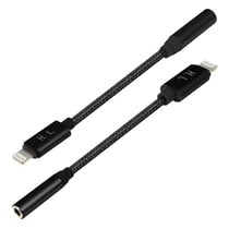 Adaptateur Audio Lightning vers Jack 3.5mm Son de qualité 13cm HL-103 - Noir