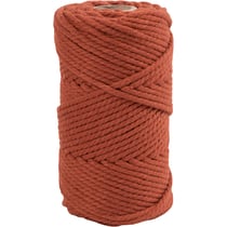 Cordon pour macramé, L : 55 M, d 4 mm, orange brulé, 330 gr/ 1 rouleau
