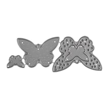 Pochoirs à découper Kit: Papillons, 1,2 - 3,4cm x 1,3 - 5cm, 3 pièces