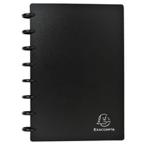 Porte-cartes de visite à anneaux et pochettes détaclables A5 - Noir - x 5 - Exacompta