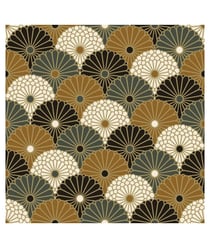 Tissu coton ombrelles de 150 cm de largeur hiro bronze vendu par 50 cm