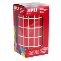 Apli Agipa - Gommettes rouleau Rectangle 2x1cm Rouge x 3 540