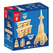 Técap 3xl 200 planchettes en bois -  8308 - jeu de construction - JEUJURA