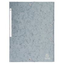 Chemise à élastiques Maxi capacity carte lustrée 425gm2 - A4 - Gris - x 25 - Exacompta