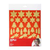 Apli Agipa - Gommettes métallisées Noel Doré x 88