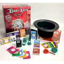 Coffret premium dani lary maitre du temps - 50 tours de magie + 50 illusions d'optique - mégagic - jeu de société