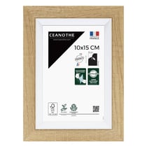 Cadre photo Actual bois blanc 10x15 cm