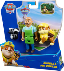Pat patrouille mr porter avec mouffette et chien ruben - 3 figurines - chien - paw patrol - spin master - 20152005