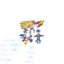 Rainbow pack Clixo - Jeu de construction magnétique, flexible, durable et imaginatif – 42 pièces – dès 4 ans