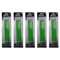 Lot de 5 Blister de 4 Crayons Graphite HB - WONDAY - Bois - Corps Vert ou Rouge